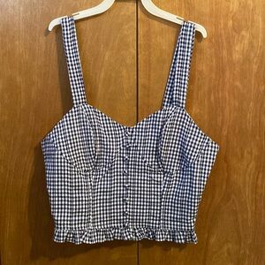 Corset Gingham Tank